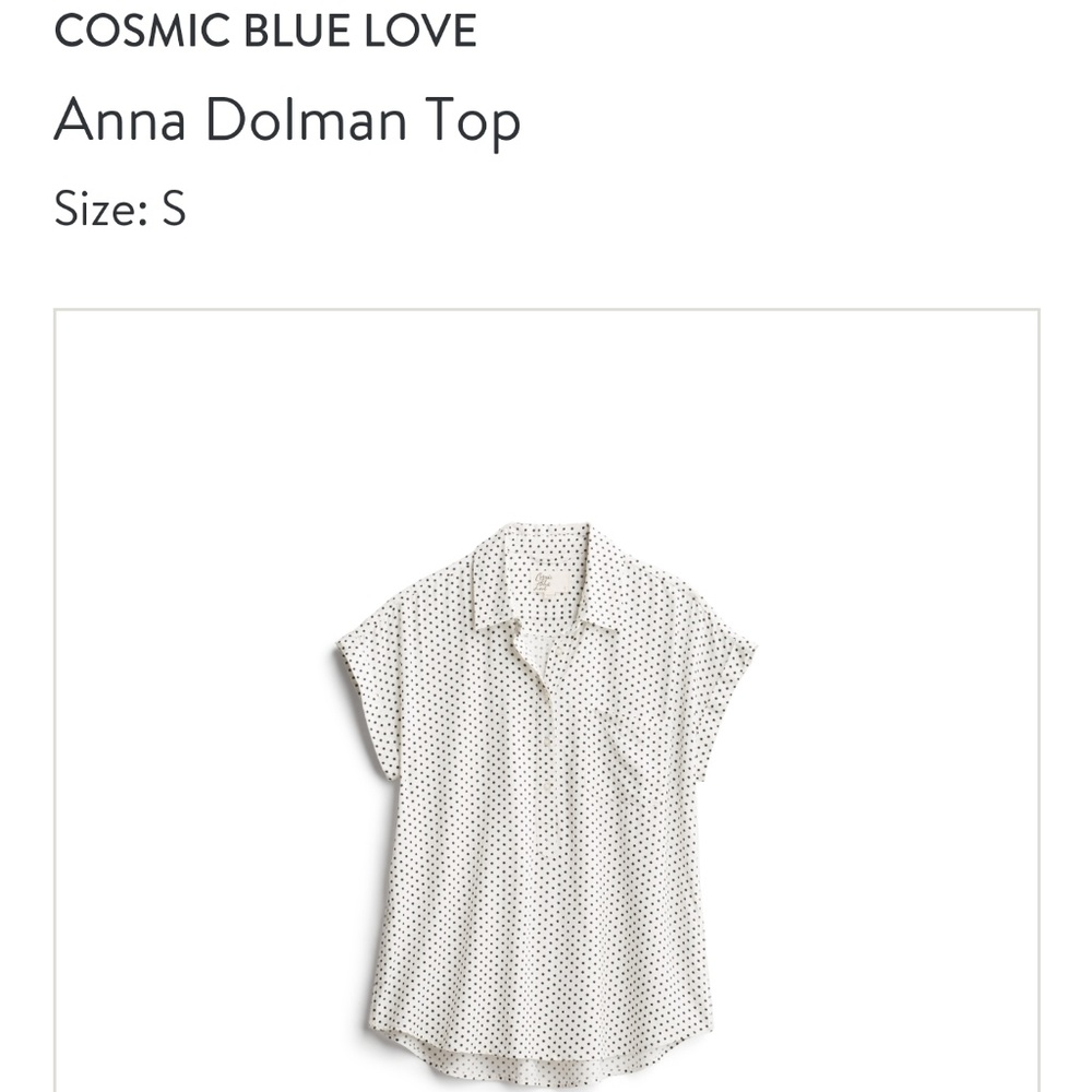 Cosmic Blue Love Dolman Top